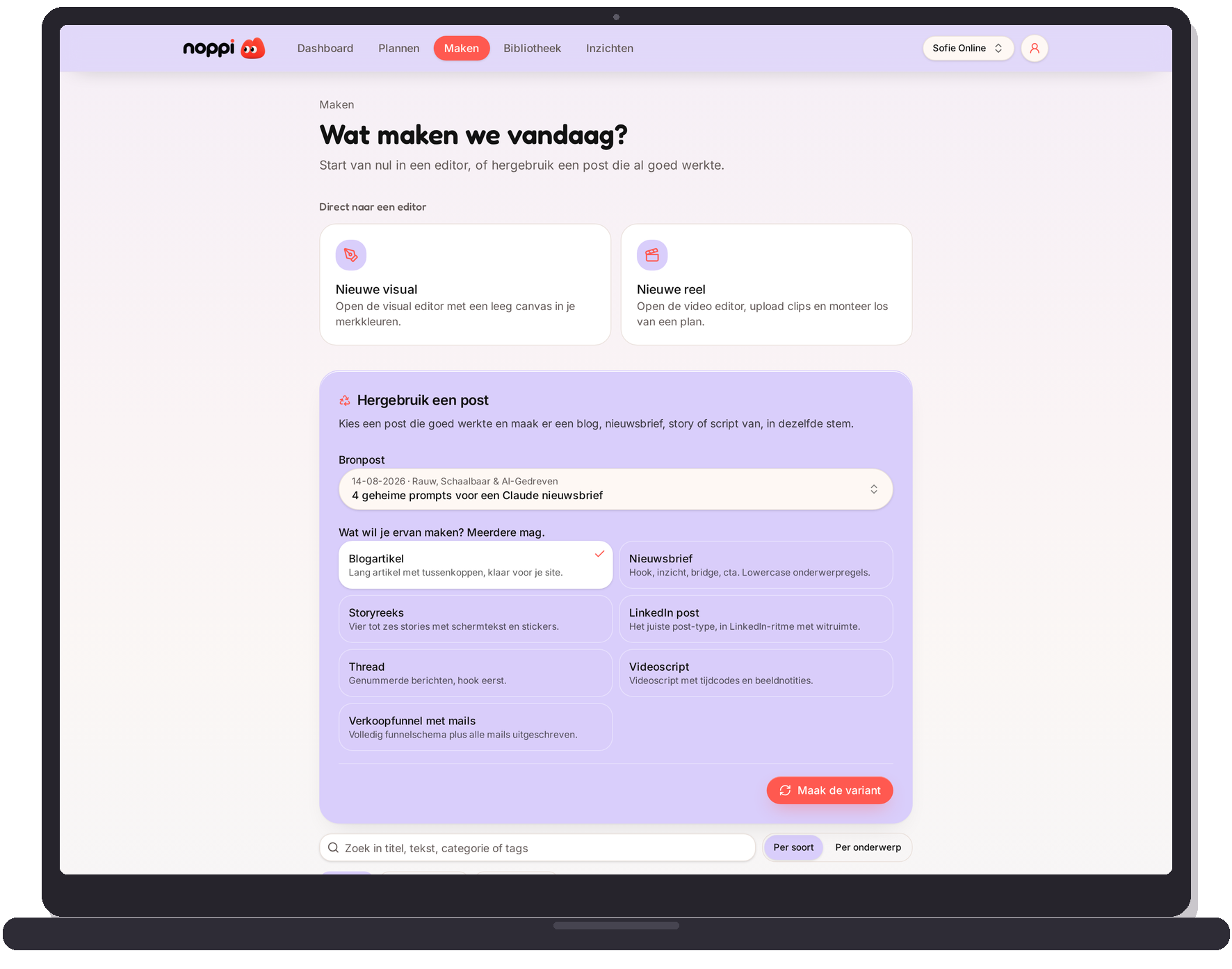 noppi: Zelf iets maken of hergebruiken